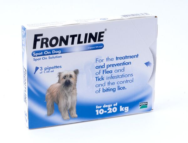 Picture of Frontline Spot On Dog - 10-20kg - Medium Dog - 3 pack