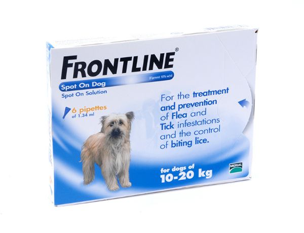 Picture of Frontline Spot On Dog - 10-20kg - Medium Dog - 6 pack