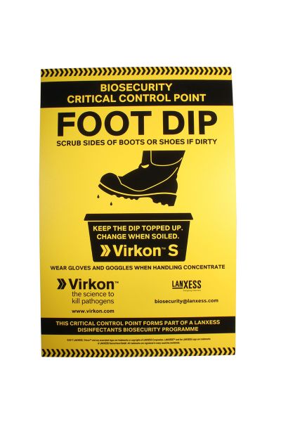 Picture of Foot Dip Sign