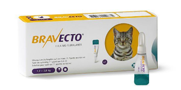 Picture of Bravecto Spot On Cat - 1.2kg-2.8kg