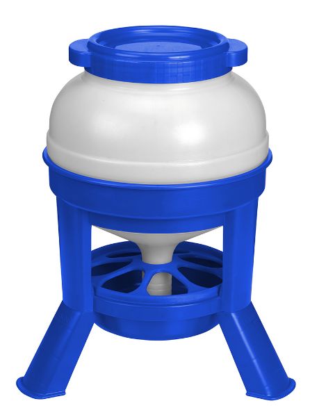 Picture of Large Feeder with Legs - 20lt - Blue/White