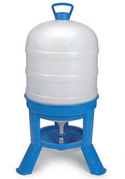 Picture of Large Drinker with Legs - 40lt - Blue/White
