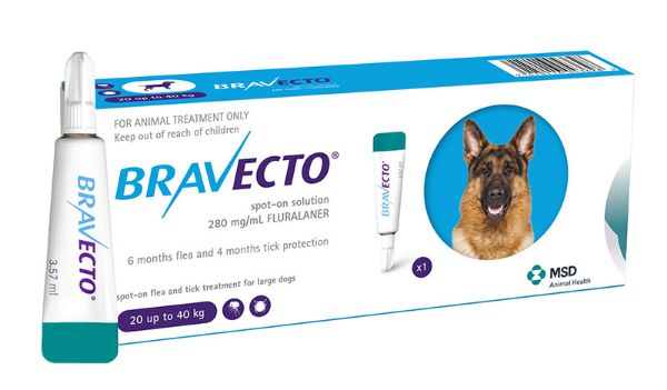 Picture of Bravecto Spot On Dog - 1000mg
