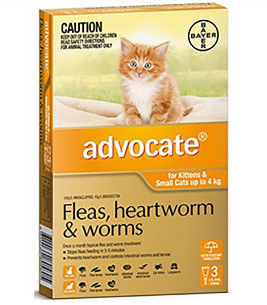 Picture of Advocate Spot-On - < 4kg - Small Cat - 3 pack
