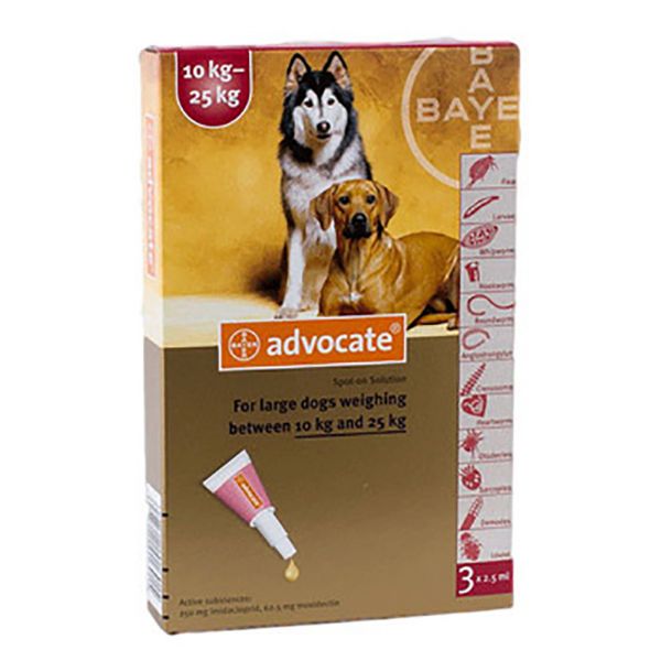 Picture of Advocate Spot-On - 10-25kg - Large Dog - 3 pack