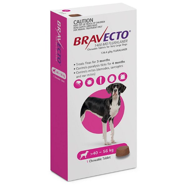 Picture of Bravecto Chewable - 1400mg - 2 pack