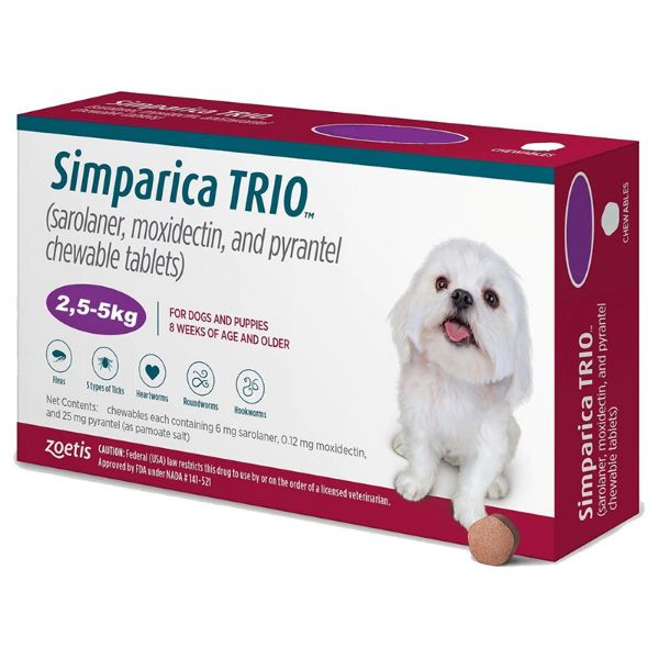Picture of Simparica Trio - 2.5-5kg - 3 pack