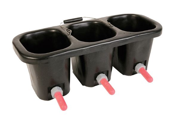Picture of Triple Calf Bucket with Teats & Valves