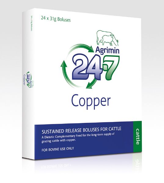 Picture of Agrimin 24-7 Copper Bolus - 31gx24 - Cattle