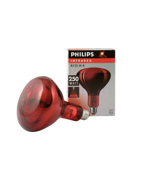 Picture of Philips Heatlamp Bulb - 250w - Red