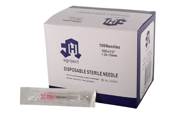 Picture of Agriject Poly Hub Needles - 18g X 1/2"