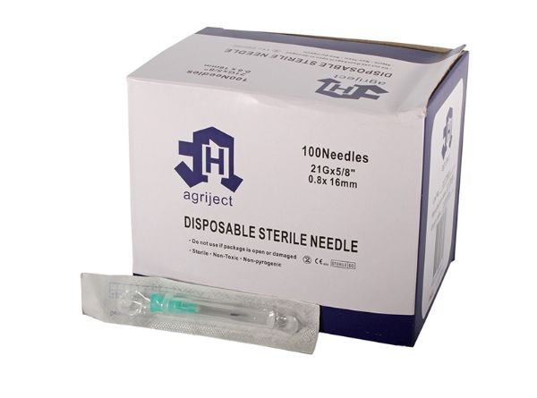 Picture of Agriject Poly Hub Needles - 21g x 5/8"