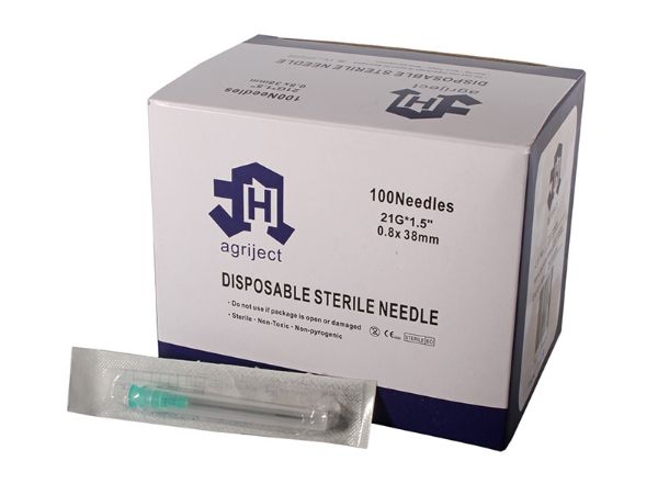Picture of Agriject Poly Hub Needles - 21g x 1.5"