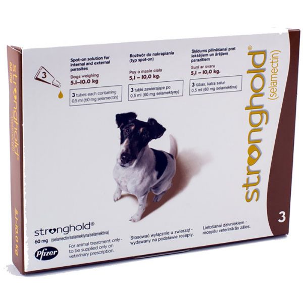 Picture of Stronghold - 60mg - Brown - Small/Med Dog - Pack of 3