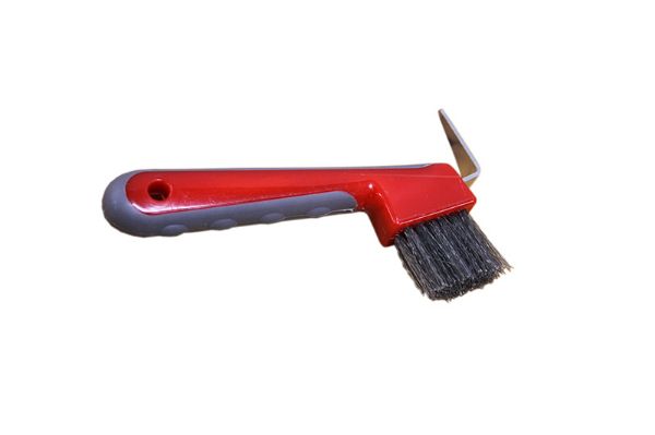 Picture of Two Tone Hoof Pick - Red/Grey