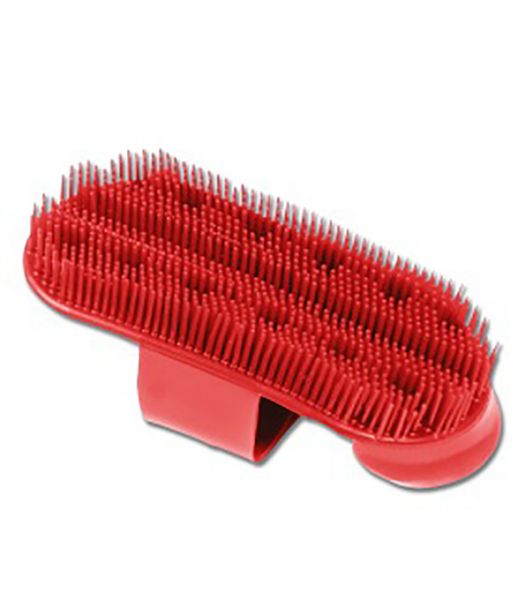 Picture of Plastic Curry Comb  - Red - Loose