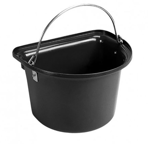 Picture of S5B Flat Sided Bucket Black **