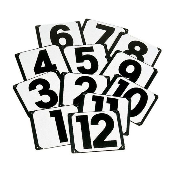 Picture of Show Jump Numbers on Plates  - 1-12