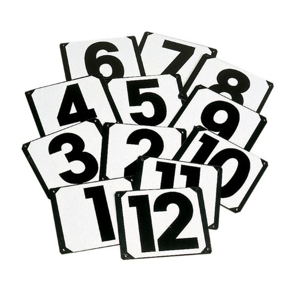 Picture of Show Jump Numbers on Plates - 13-15
