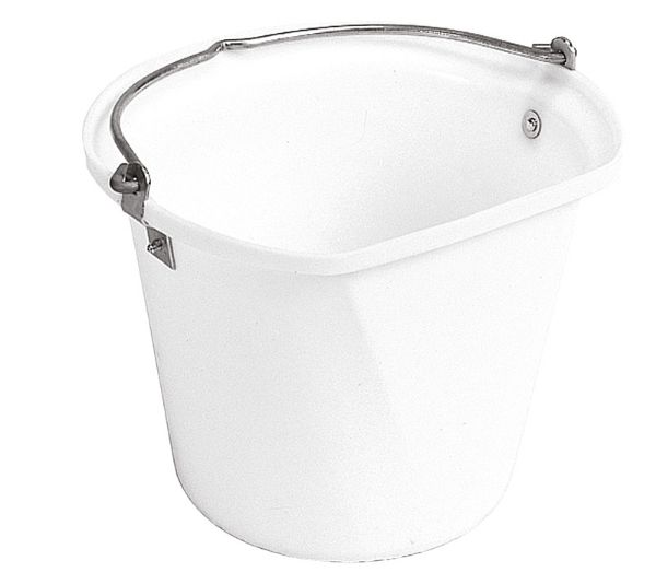 Picture of Flat Sided Hanging Bucket - 18lt - White