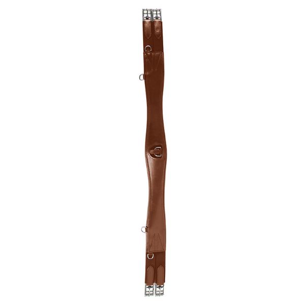Picture of Waldhausen leather girth with elastic  - 110cm - Brown