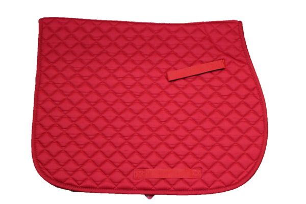 Picture of Cotton Quilted Saddlecloth - Pony - Red
