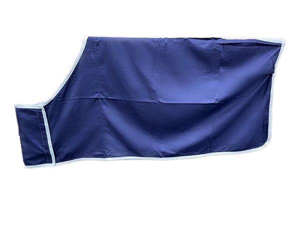 Picture of Branding Rug - Navy/White Trim - 5'3"