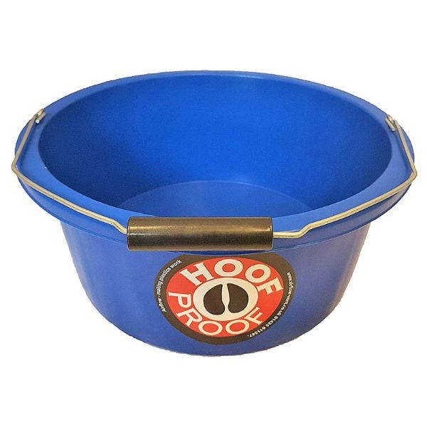 Picture of Hoof Proof Shallow Feed Bucket  - 15lt - Blue