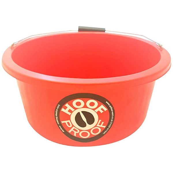 Picture of Hoof Proof Shallow Feed Bucket  - 15lt - Red