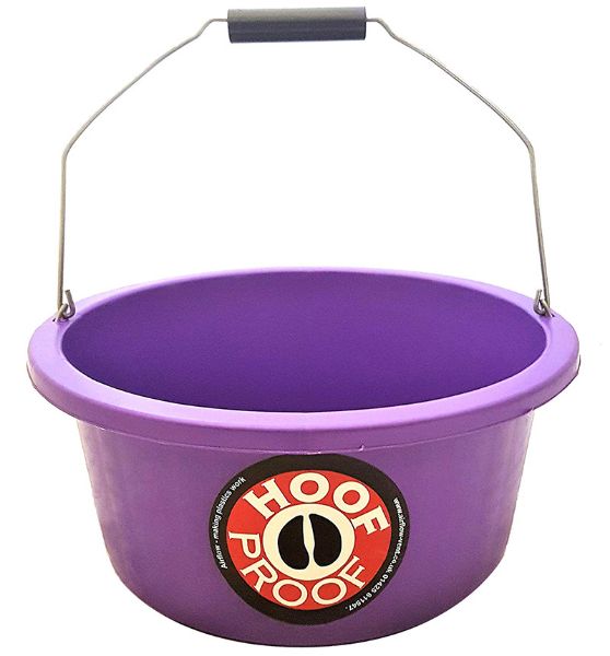 Picture of Hoof Proof Shallow Feed Bucket  - 15lt - Purple
