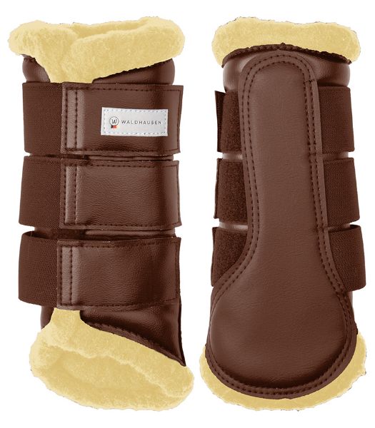 Picture of Dressage Schooling Boots - X-Large - Brown/Beige