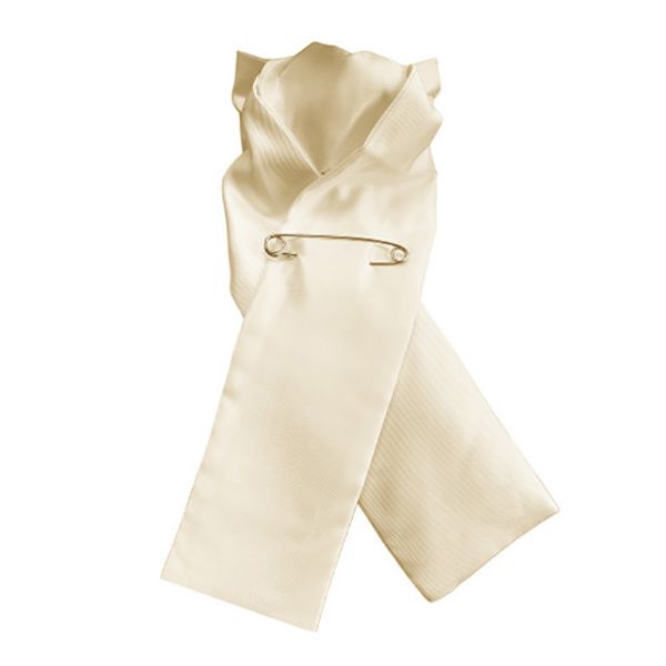 Picture of Plain Ready-Tied Stock - Cream