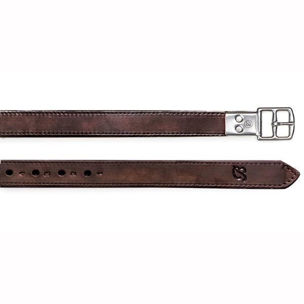 Picture of Bates Stirrup Leathers in Heritage Leather  - Classic Brown - 122 cm/50"