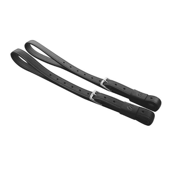 Picture of Bates Stock Stirrup Leathers  - Classic Black - 147 cm/58"