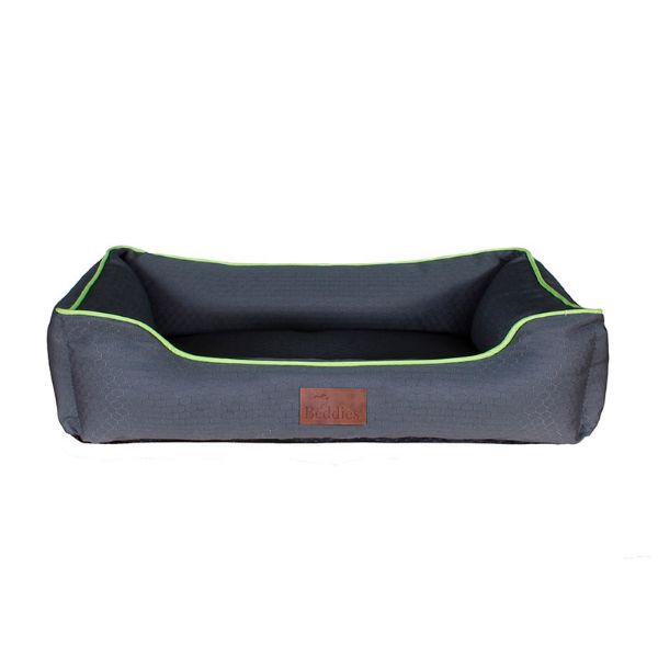 Picture of Beddies Waterproof Lounger - Charcoal/Lime - Small
