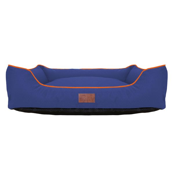 Picture of Beddies Waterproof Lounger - Blue/Rust - Small