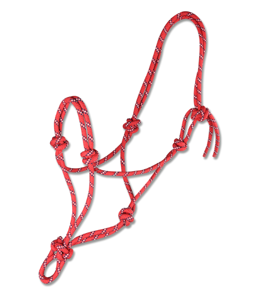 Picture of Knotted Halter  - Pony - Red/Dark Blue