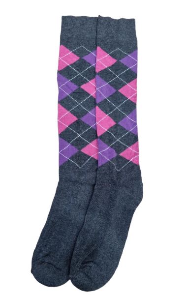 Picture of Equi-sential Original Socks - 29-35 - Dark Grey/Pink/Lilac