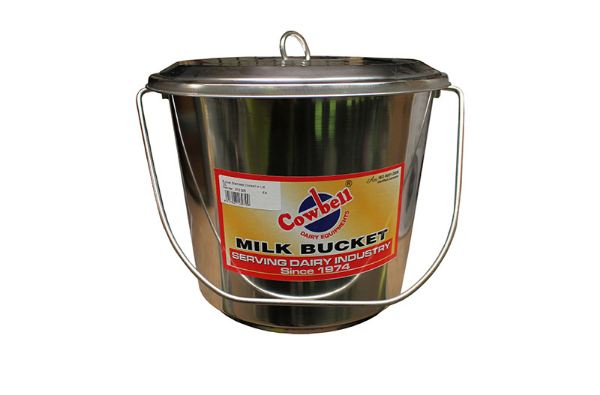 Picture of Shoof Milk Billy Stainless Cowbell with Lid - 10Lt