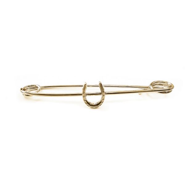Picture of Traditional Horseshoe Stock Pin - Gold