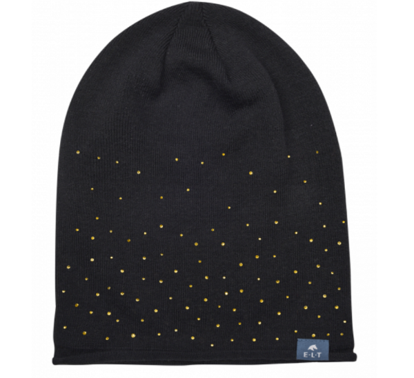 Picture of Carrie Beanie - Black/gold rhinestones